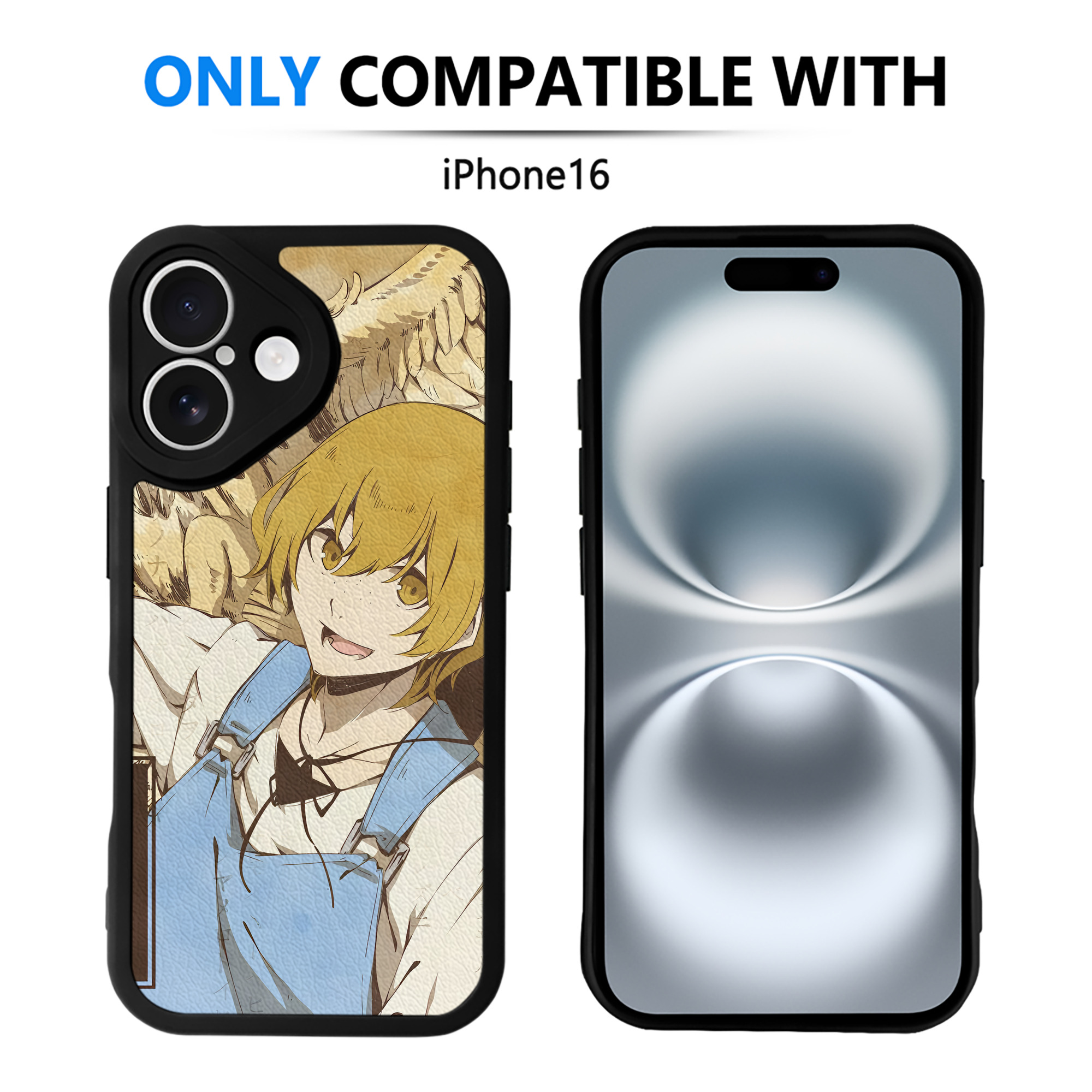 （画像用） 文豪ストレイドッグス Bungo Stray Dogs 【iPhone 16シリーズ対応】シリコンスマホケース（レザー調） 材質：シリコン